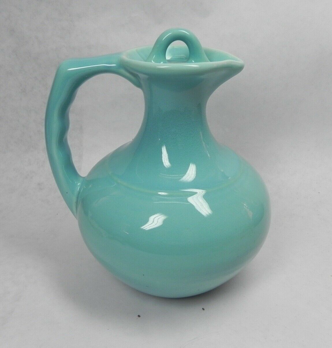 Rare Turquoise Gladding Mcbean Pottery, Gmb Carafe, Coffee Server W/ Lid..