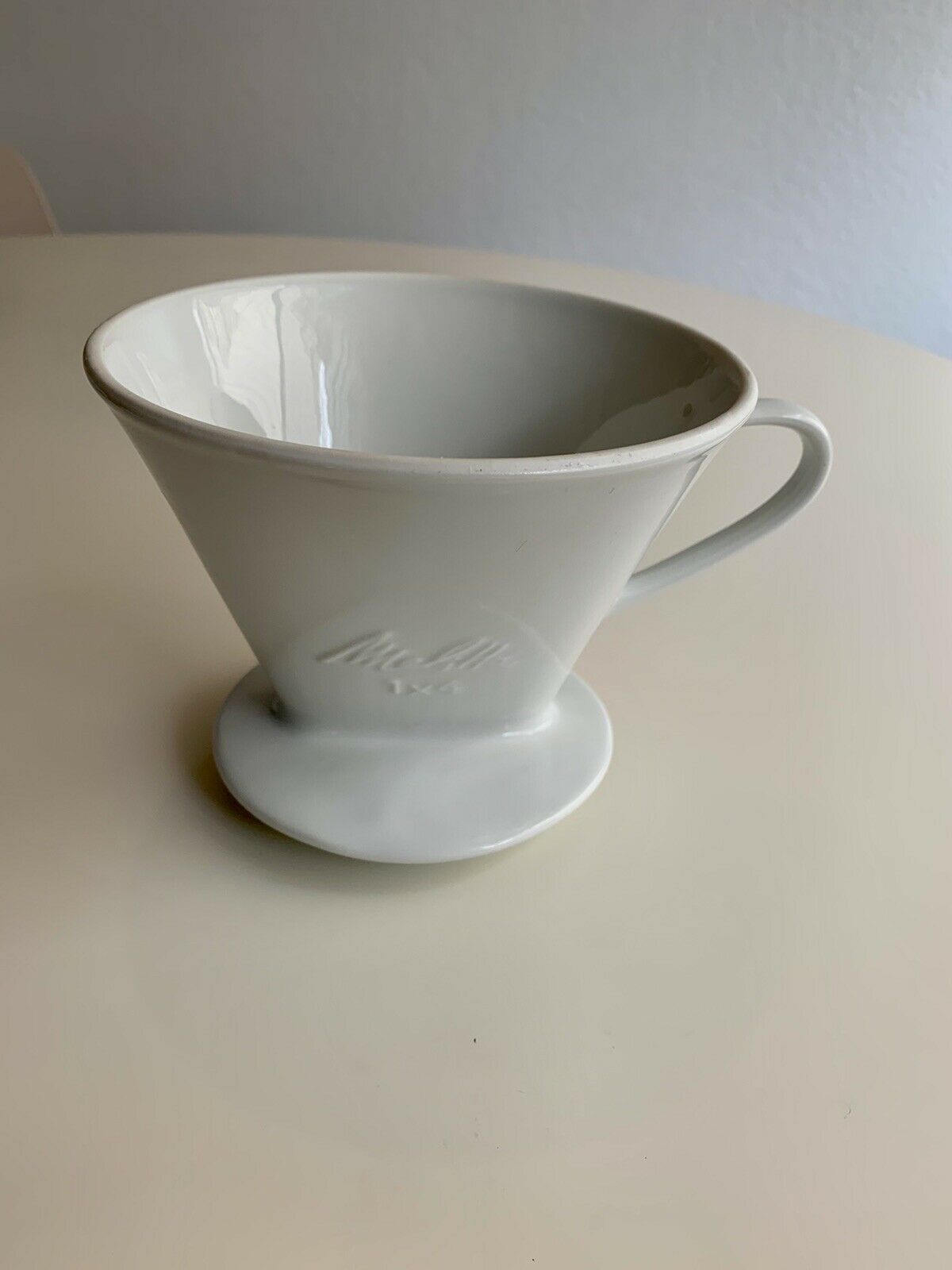 Melitta Cone Coffee Pour Over Drip Ceramic 1x4 White