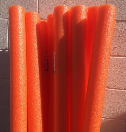 Lot 8x Orange Noodles Swimming Pool Noodle Therapy Water Floating Foam Craft