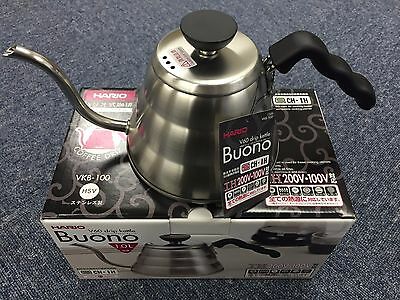 A Hario V60 Buono Coffee Drip Kettle 1,000ml Vkb-100hsv Vkb-100 Made In Japan