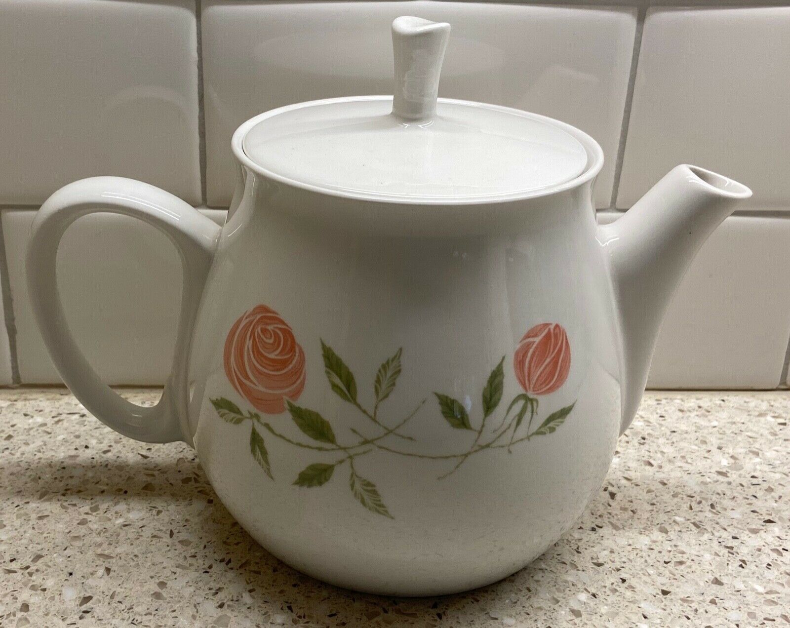 Franciscan Gladding Mcbean Whitestone Ware Pink-a-dilly Tea Pot Japan