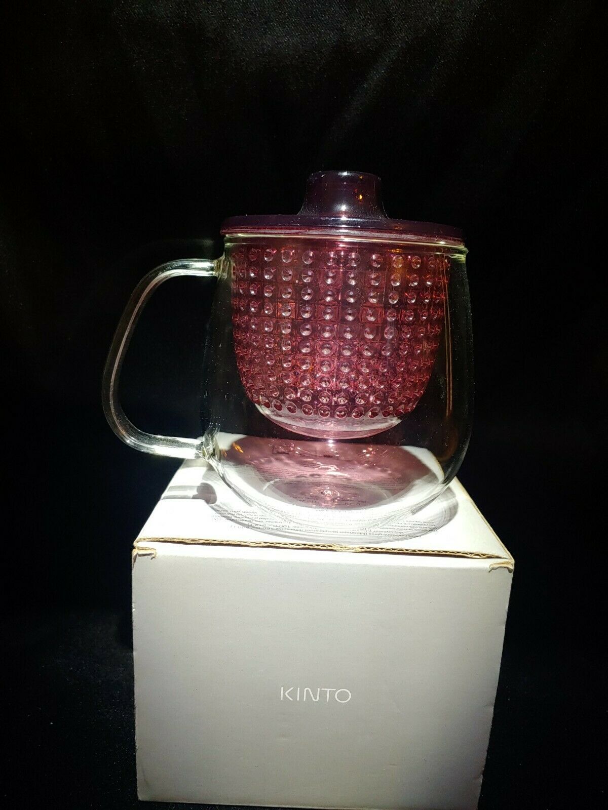 Kinto Unimug Medium Red Purple New Open Box Infusermug 15oz