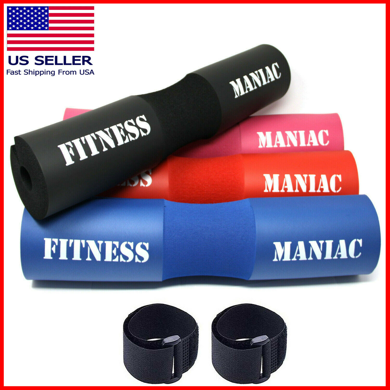 New Barbell Pad Squat Bar Supports Weight Lifting Pull Up Neck Shoulder Protect