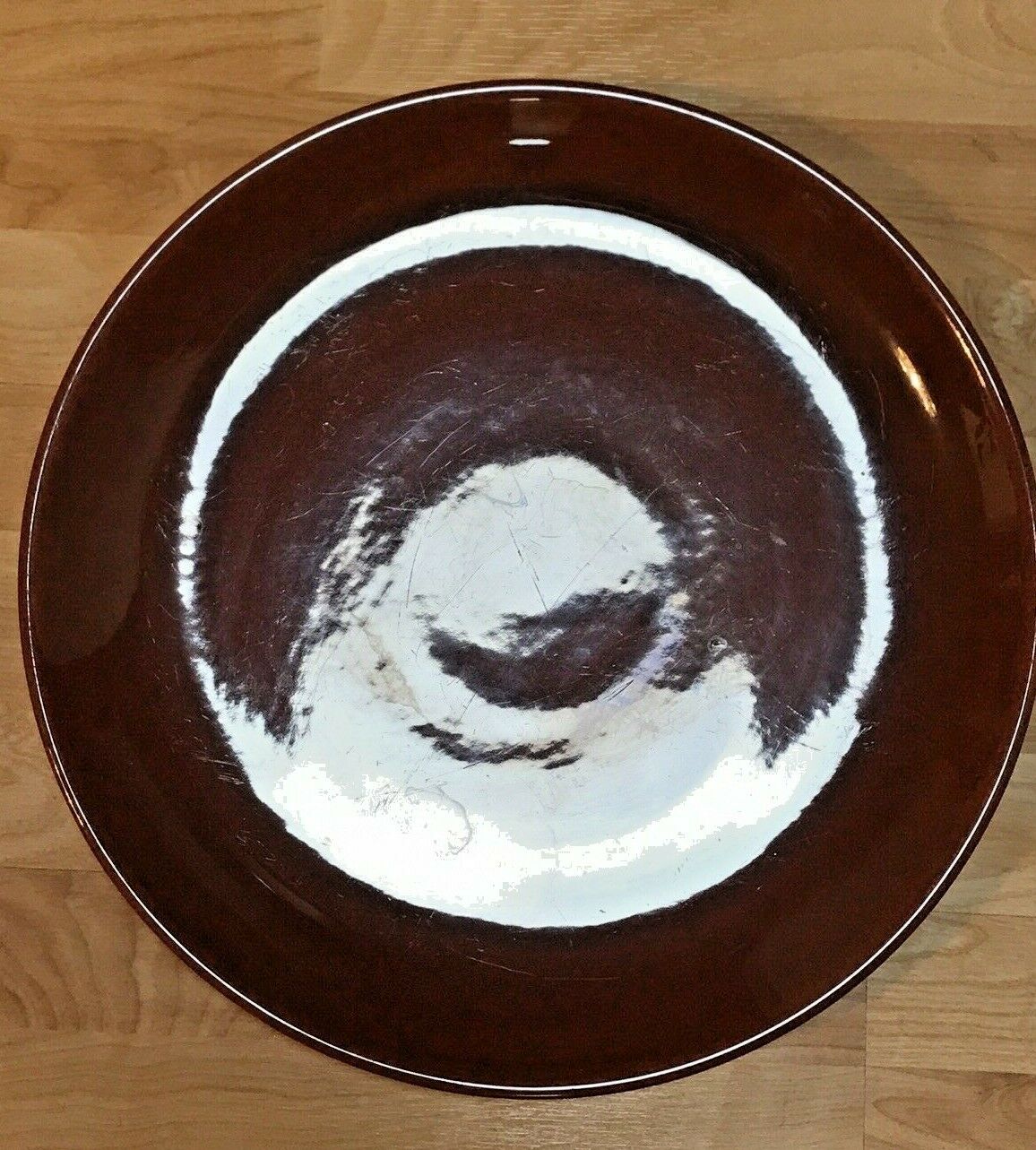 Gladding Mcbean El Patio Redwood Brown 16" Round Chop Plate Platter